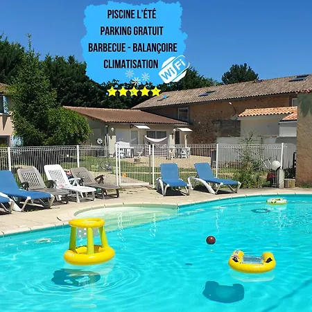 Bel Appartement T2 Climatise Avec Piscine Poitiers-Futuroscope-Creps De Poitiers Vouneuil-sous-Biard Exterior photo